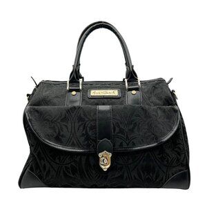 Gloria Vanderbilt Black Fabric Duffle Bag